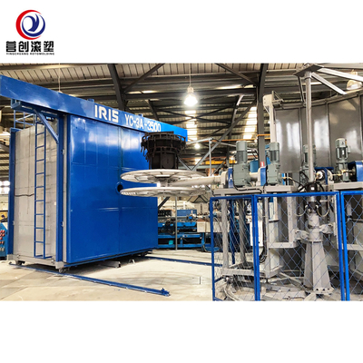 खरीदें New 3 arm Carousel rotomolding machine rotomolding water for sales online manufacture