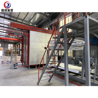 खरीदें प्लास्टिक कुर्सियों शटल Rotomolding मशीन / 55kw Rotomolding उपकरण online manufacture