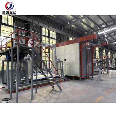 खरीदें प्लास्टिक बनाने के लिए 25000L टू आर्म शटल रोटोमोल्डिंग मशीन online manufacture