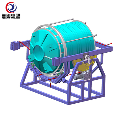 खरीदें plastic water tank rock n roll rotomolding machine  for Sales online manufacture