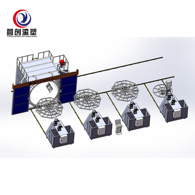 खरीदें rotomolding machine for water tank manufacturing for sale online manufacture