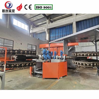 खरीदें 0-50C कूलिंग तापमान द्वि अक्षीय रोटोमोल्डिंग मशीन एयर कूलिंग इलेक्ट्रिक हीटिंग सिस्टम के साथ पिकलबॉल के लिए online manufacture