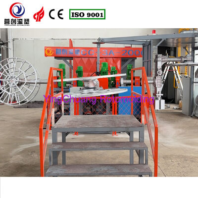 खरीदें उत्पादन और टिकाऊ टैंक निर्माण समाधान के लिए रोटेशनल मोल्डिंग उपकरण की विशेषता वाली पूरी तरह से स्वचालित पानी की टंकी निर्माण मशीन ऑनलाइन निर्माण