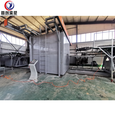 LLDPE स्वचालित शटल घूर्णी मोल्डिंग मशीन 1000L टैंक आकार