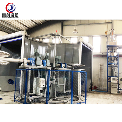0-50 मिमी मोल्ड मोटाई के साथ 58kw रोटरी मोल्डिंग मशीन 1 वर्ष