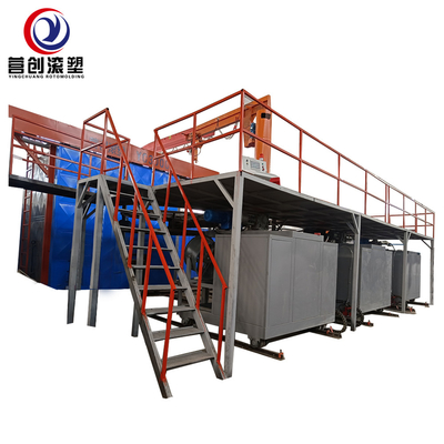 14000L टैंक बनाने के लिए 220V/380V/440V घूर्णी मोल्डिंग उपकरण