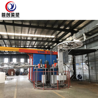 0-50 मिमी मोल्ड मोटाई के लिए 400T अधिकतम दबाव रोटरी मोल्डिंग मशीन