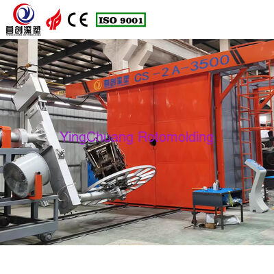 Customized Machine Dimension Shuttle Rotomolding Machine Offering 400mm Molding Depth Designed According to Machine Size