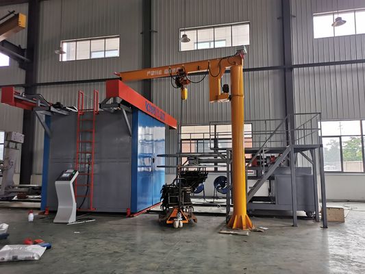 विनिर्माण संयंत्र पानी के टैंक के लिए पीएलसी नियंत्रण प्रणाली के साथ शटल रोटोमोल्डिंग मशीन