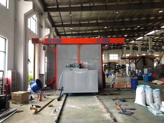 पीएलसी कंट्रोल सिस्टम शटल रोटोमोल्डिंग मशीन 380V/50Hz 500000 Kcar बर्नर क्षमता