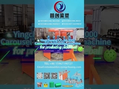 ऑटोमैटिक ऑपरेशन सिस्टम बिअक्सियल कैरोसेल रोटेशनल मोल्डिंग मशीन